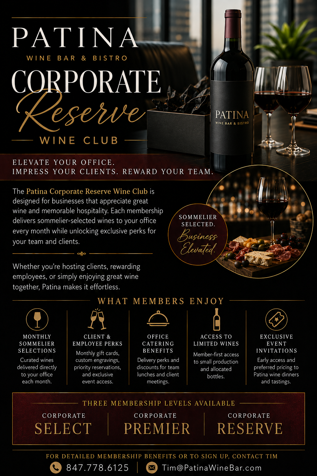 Patina’s Corporate Reserve Wine Club!