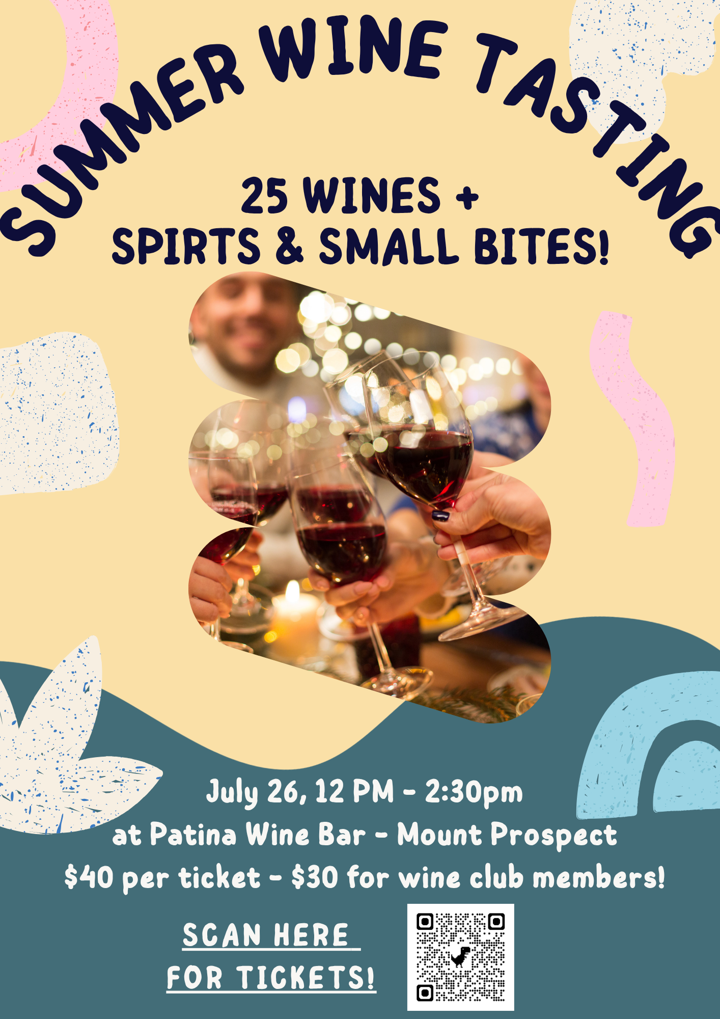 Summer Wine Tasting on July 26th at Mount Prospect!