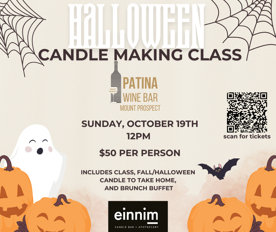 Halloween Candle Making Class at Patina Mount Prospect!