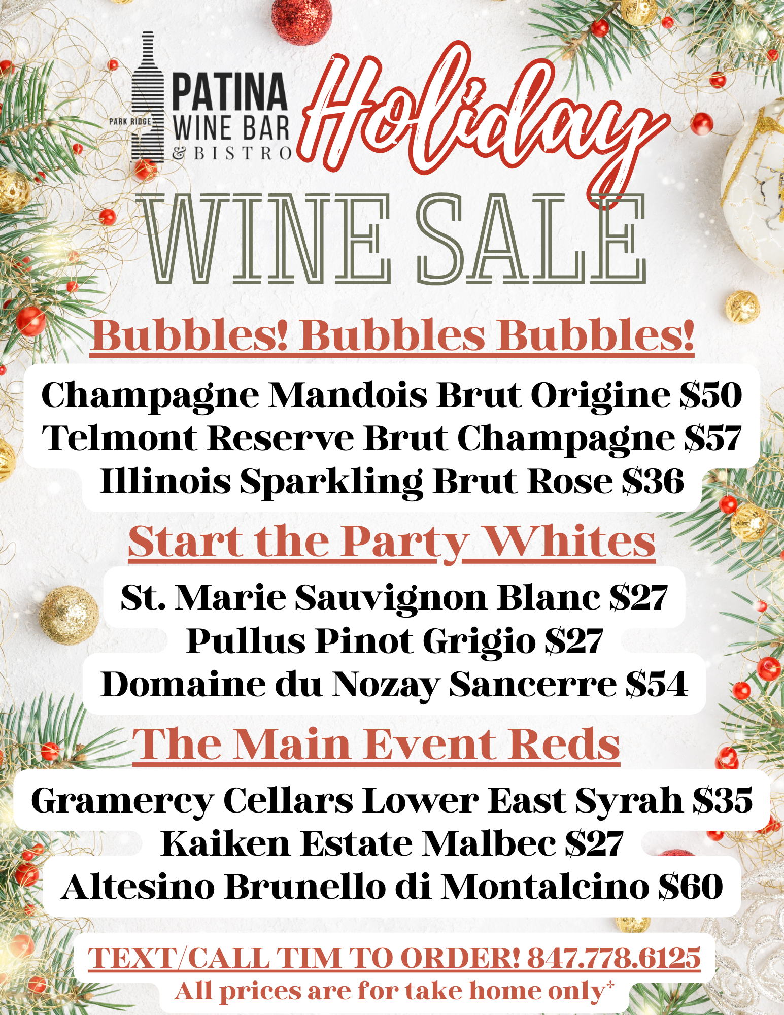 Holiday Wine Sale!