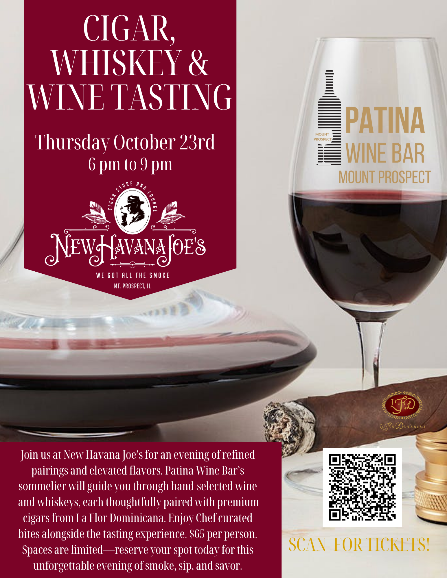 Cigar & Wine Tasting in Mount Prospect!