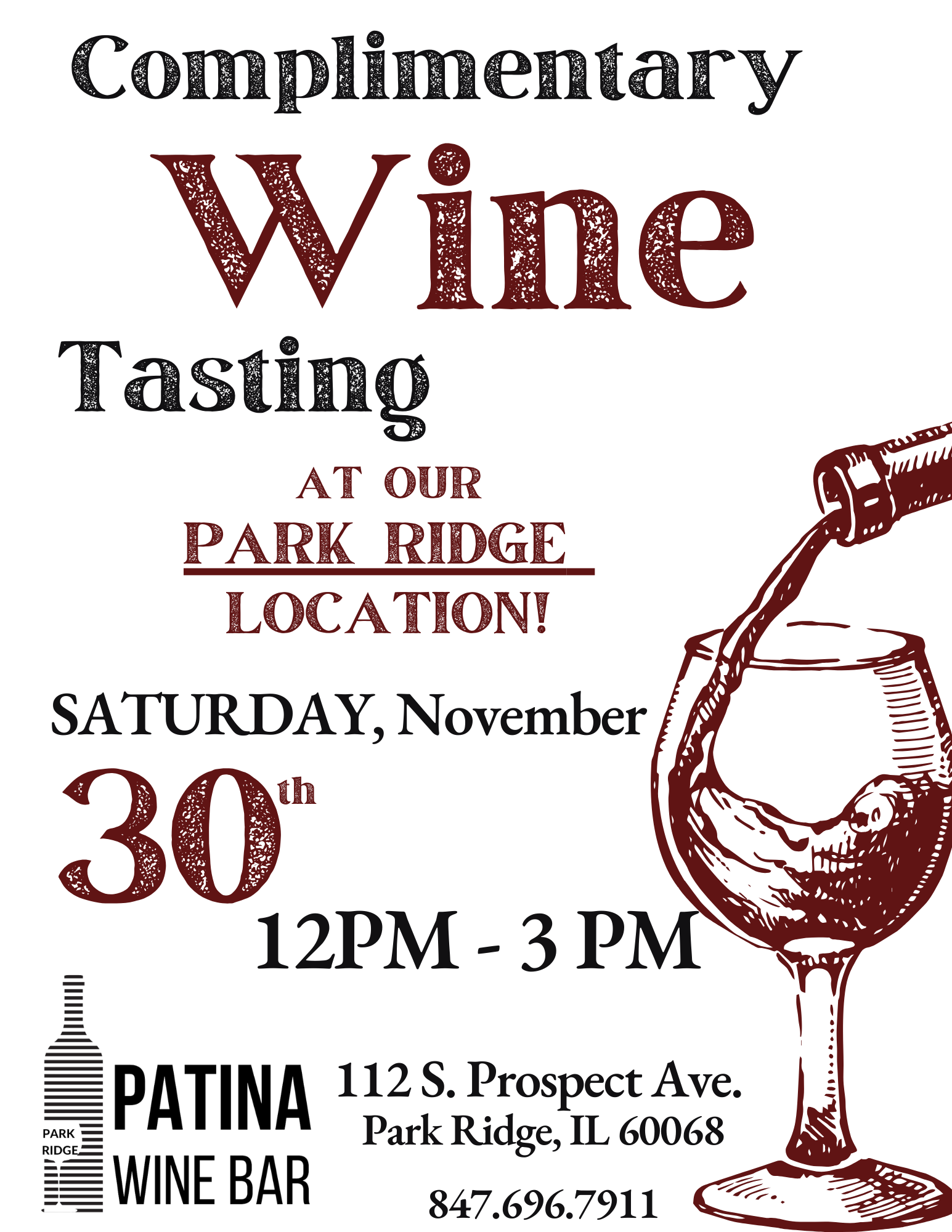 Last Saturday Wine Tasting in Park Ridge!